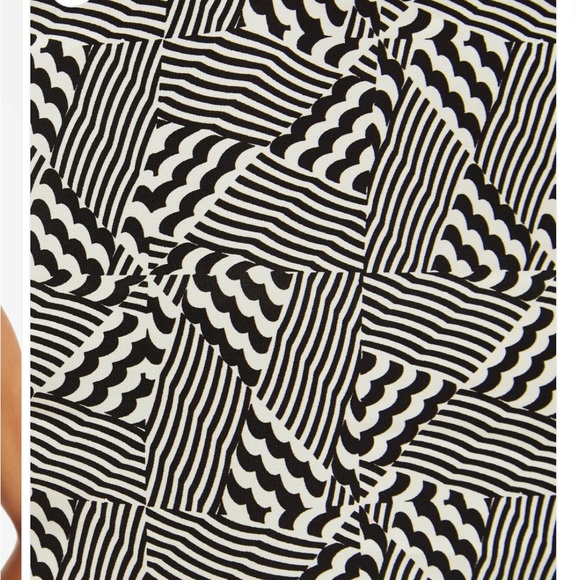 Louche Geri 60’s Patchwork Tie Neck Halter Midi Dress - Picture 5 of 5